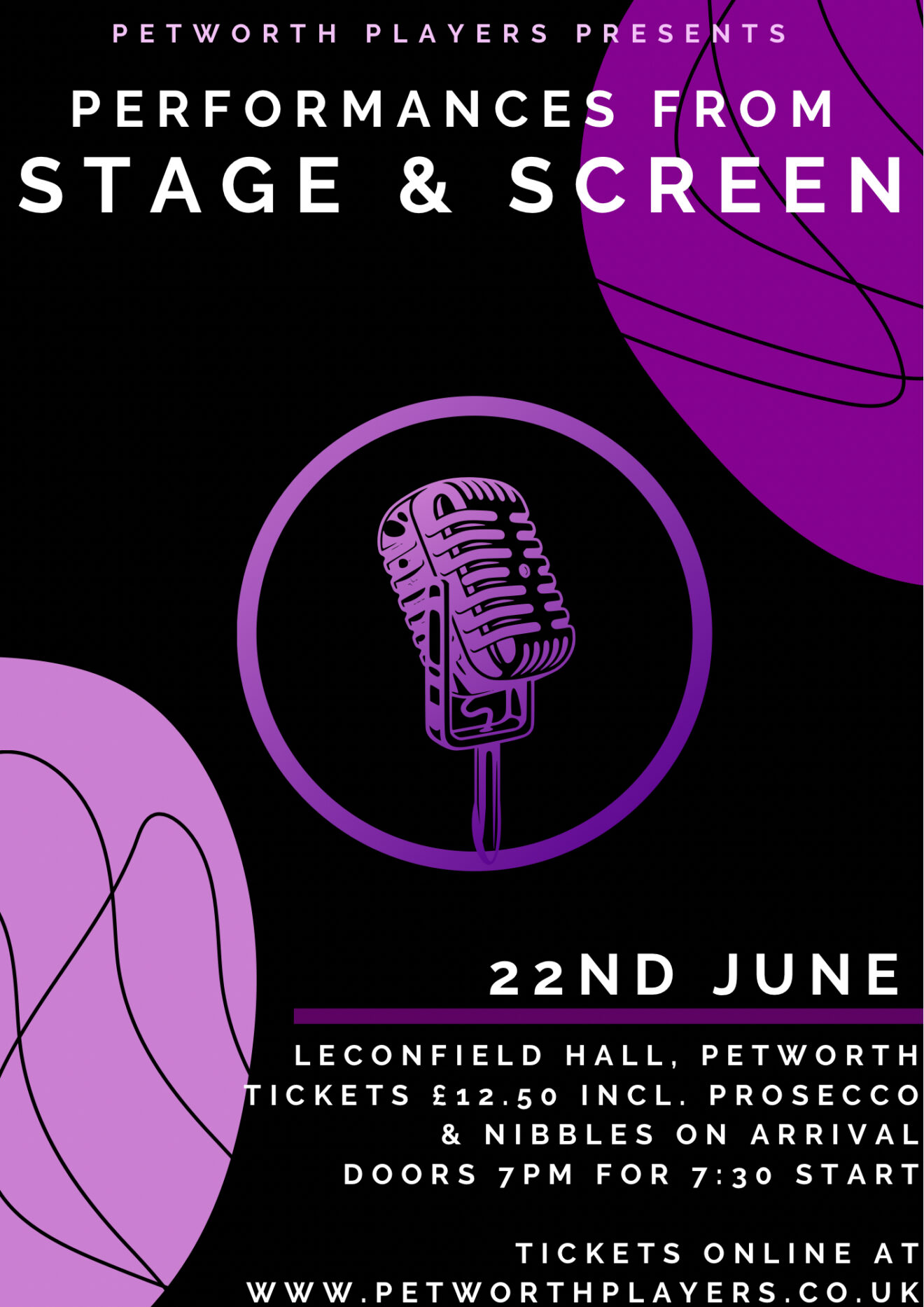 Petworth Players presents Performances From Stage & Screen Poster